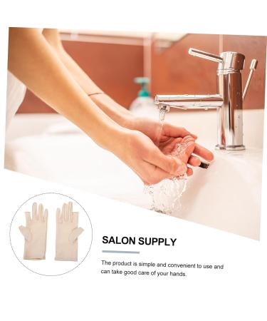 WOFASHPURET 1 Pair Ladies sun protection gloves salon gloves Half Finger Gloves Skin Gloves Golfing Gloves Anti- Fingerless Gloves riding gloves Manicure Glove Accessories Miss summer cloth 21x7.5x0.8cm - Buy Online on SooperMarket.com