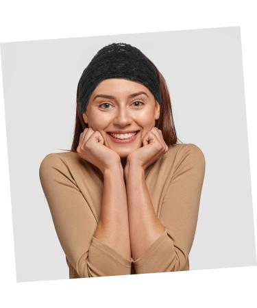 minkissy Wide Lace Headband Womens Fashion Headbands Hair Scrunchies for Women's Hair Black Girl Hair Accessories Black Headbands for Women Girl Headbands Girls Headband Women Headdress - Buy Online on SooperMarket.com