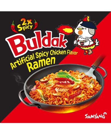 CNMART Samyang Double Spicy 2x Spicy Hot Chicken Flavour Ramen Noodles (Pack of 15) - Buy Online on SooperMarket.com