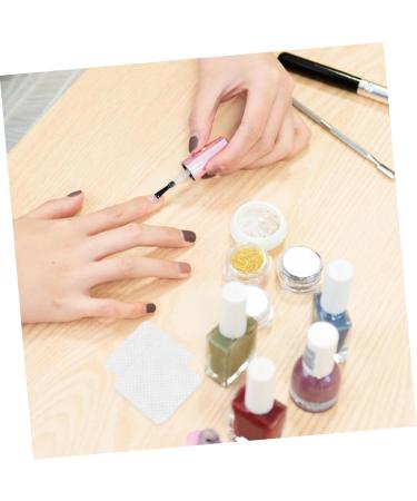 HAPINARY 2 Boxes Nail Wipes Cleaning Wipes Gel Nail Polish Travel Wipes Pads for Nail Polish Removal Gel Nail Remover Nail Polish Remover Makeup Wipes Remover Nail Remover Pads White Cotton 4.80X4.80X0.10CM White - Buy Online on SooperMarket.com