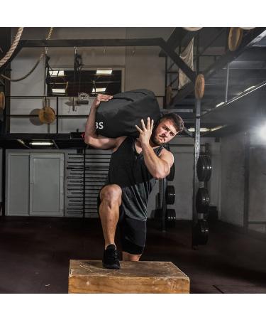 LILYPELLE 200LB Heavy Duty Training Sandbag for Fitness, Cross Training, Military Conditioning - Black - Buy Online on SooperMarket.com