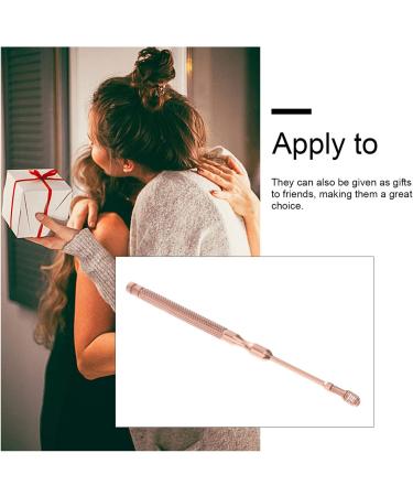 Stainless Steel Spring Ear Cleaner - Golden Ear Scope & Spoon for Household Ear Wax Removal - Buy Online on SooperMarket.com