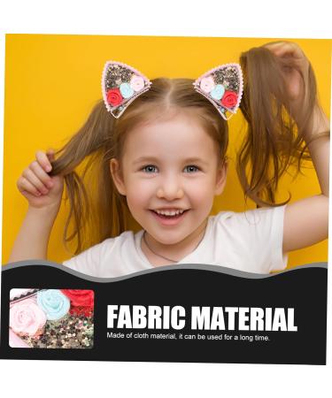 Vaguelly 4 Pairs Cat Ears Hair Barrette Hair Clips Animals Ears Hair Barrette Hair Accessories Girl Headdress Cat Ears Cat Ears Hairpins Cat Ears Hairpins - Buy Online on SooperMarket.com