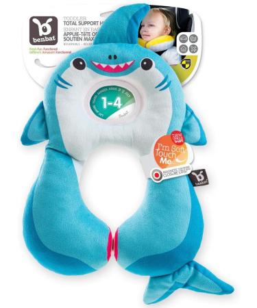 BenBat Kids Travel Neck Pillow for 1-4 Years | Comfortable Headrest for Car Flights & Trips (Blue Shark) - Buy Online on SooperMarket.com