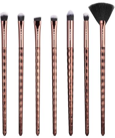 Make Up Brushes LaRoc 10pc - Professional Diamond Makeup Brush Set Complete Coverage Make Up Set - Concealer Powder Brush Eyeliner Eyeshadow Brushes & More - Deep Bronze - Buy Online on SooperMarket.com
