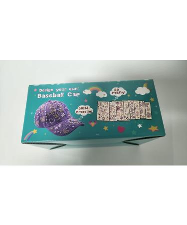 DIY Baseball Cap Kit for Girls Ages 4-10 | Decorate Your Own Cap with Gem Stickers | Perfect Birthday or New Year Gift - Buy Online on SooperMarket.com