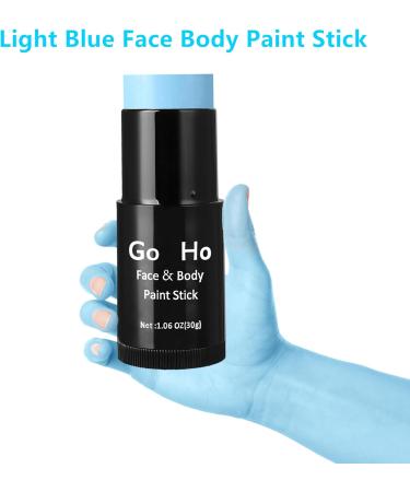 Go Ho Cream Sky Blue Blendable Stick - 1.06 oz - Light Blue Face & Body Paint Stick for Professional SFX Makeup - Buy Online on SooperMarket.com