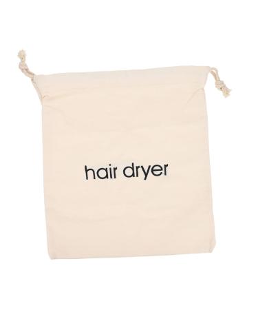 Storage Hair dryers Necessity Room Supplies Drawstring hairdryer Bag Manager Travel Cosmetic Bag Drawstring Bag Bracket Silicone Case Travel Bag for Hair Dryer 33.00X30.00X0.50CM Beige