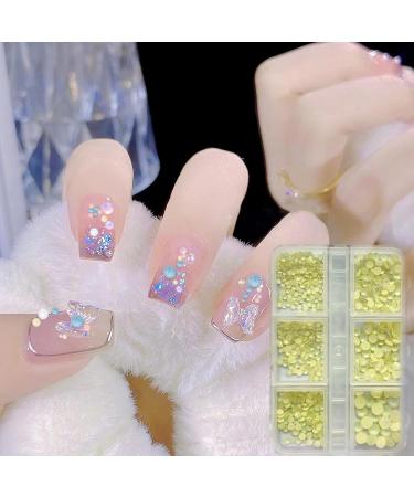 1Box Mixed Nails Art Decorations 3D Beads Nail Easy Installation And Removal Add Charm To Your Nail Nail Supplies Purple - Buy Online on SooperMarket.com