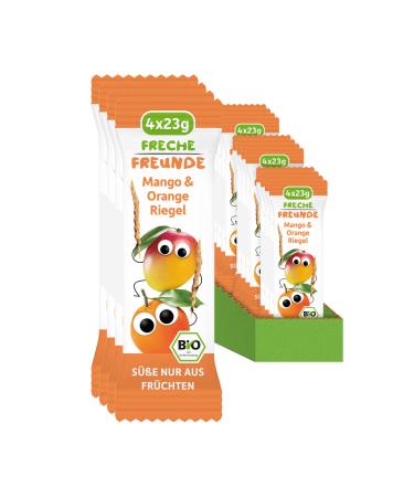 Cheeky Friends Bio Fruit Traps Mango & Orange for babies and children from 1 year without adding sugar vegan lactose -free 12 x (4 x 23g) mango & orange 4 pieces (12 pack)