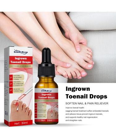 Ingrown Toenail Treatment - 30ml Ingrown Toenail - Cuticle Care Oils for Ingrown Toenails - Trimming Toenail Softening Drops Natural Ingrown Toenail Correction Treatment Fungal Nail Treatment - Buy Online on SooperMarket.com