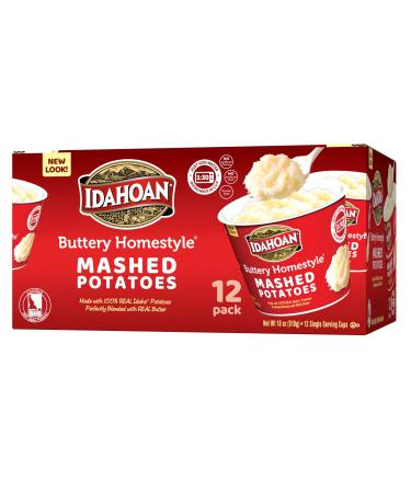 Idahoan Buttery Homestyle Mashed Potatoes, 1.5 oz cup (12-Pack)