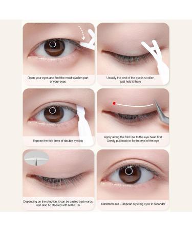 Eyelid Tape for Hooded Eyes Invisible | Waterproof Droopy Eyelid Lifter Waterproof Eyelid Tape Professional Droopy Eyelid Solution Comfortable Eye Lid Contour Stickers for Natural Look - Buy Online on SooperMarket.com