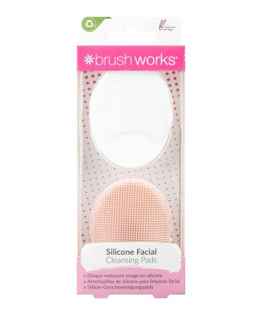 Brushworks Silicone Cleansing Pads - 2 Pack