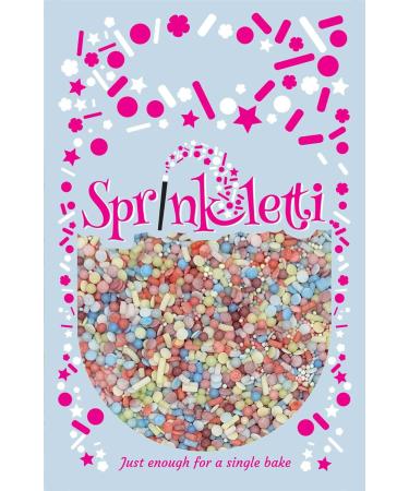 Sprinkletti - Sprinkle Mixes - Pastel Themed Box of 4 pouches - Cake Topper Sprinkles - 4 x 30g Edible Cupcake Decorations - Perfect for Secret Santa gifts Christenings Springtime & Parties - Buy Online on SooperMarket.com