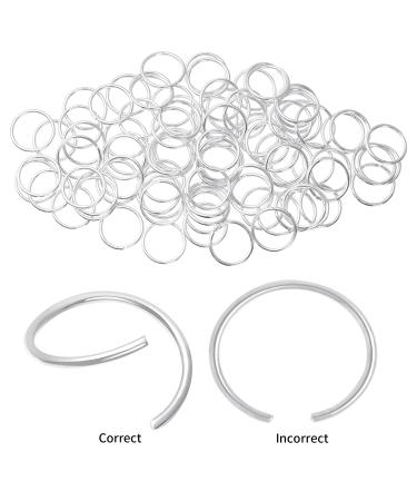180 Pieces Nydotd Hair Rings for Women - Silver Hair Hoops for Braid Rings & Dreadlocks - DIY Fashion Accessories - Buy Online on SooperMarket.com