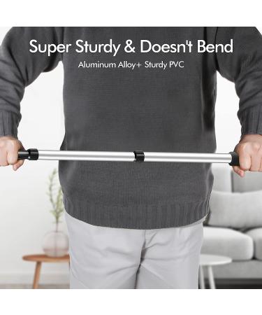 2 PCS Shoe Horn Set for Seniors - Telescopic Long Handle & Metal Short Shoe Horn - Silver - Buy Online on SooperMarket.com