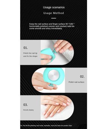 Electric Nano Nail Polisher Mini Nail Polisher Tool Infant Manicure Kid Kit Baby - Buy Online on SooperMarket.com
