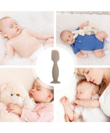Aznever Baby Diaper Cream Applicator - Soft Silicone Spatula with Suction Cup Base | Safe & Smooth Diaper Cream Patch in Khaki for Easy Application - Buy Online on SooperMarket.com