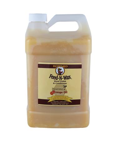 Howard Feed-N-Wax Wood Polish and Conditioner, 128-Ounce 128 oz