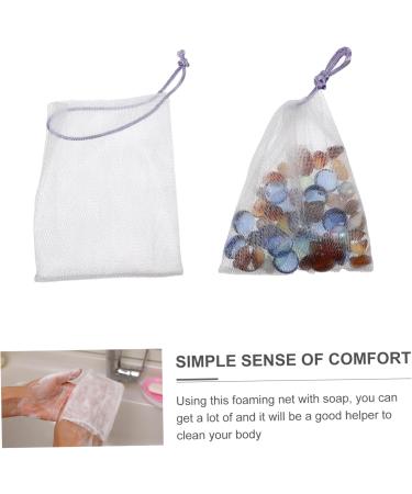 FOYTOKI 160 Pcs Soap Bag Soap Net Soap Bags Mesh Foaming Net Mesh Cosmetic Bag Facial Scrubber Face Nylon - Buy Online on SooperMarket.com