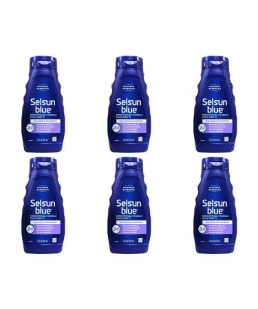 Selsun Blue Shampoo Naturals Dandruff 2-In-1 Strength 11 Ounce (325ml) (6 Pack)