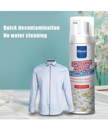 Evember Dry Cleaning Spray For Clothes 200ml Dry Foam Cleaner Downwear Dry Cleaning Agent OneWipe To Cleaning Wash Free Spray For Furniture Fabric Cleaner Safe On Clothes - Buy Online on SooperMarket.com