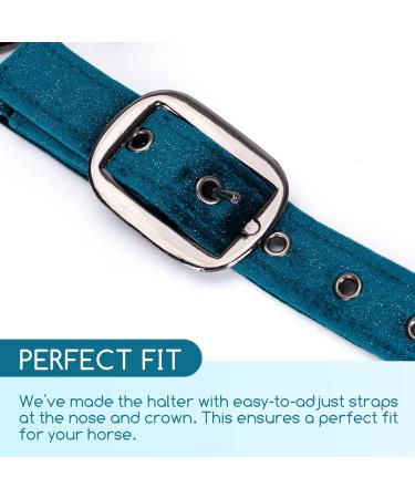 Nobleza Green Knotted Halter for Horses | Padded Nose & Neck | Perfect for Riding Training - International Shipping Available - Buy Online on SooperMarket.com