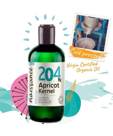 Naissance Organic Apricot Kernel Oil 8 fl oz - Cold Pressed, Hexane Free, Vegan - Moisturizes Skin & Hair - Buy Online on SooperMarket.com
