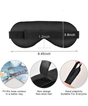 WELLDAY Butterfly Floral Sleep Mask - Soft Comfort Eye Shade Cover for Men and Women - Buy Online on SooperMarket.com