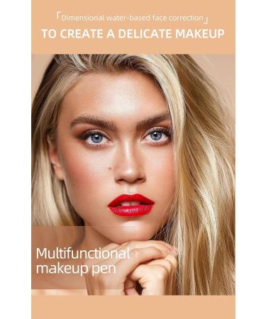 Long-Lasting Liquid Contour Beauty Wand - Highlighter and Bronzer Stick | Smooth Matte Finish | Easy to Blend | 2 Colors (1# / 2#) - Buy Online on SooperMarket.com