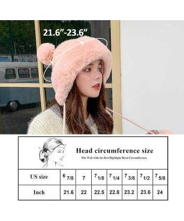 Peicees Women's Winter Fluffy Bomber Hat with Fur Pompom - Black - Buy Online on SooperMarket.com