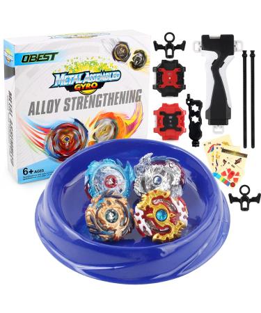 Obest bey battling tops martial cord Set Wirbelwind Gyros Burst 4D launcher State Grip and Stadium Battle Set Burst Kreisel New Year children