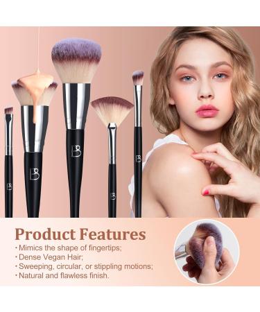 Buy BS-MALL 24-Piece Professional Makeup Brush Set - Perfect for Makeup Enthusiasts | Classic Black-Silver Design & Multi-Functional Tools - International Shipping Available - Buy Online on SooperMarket.com