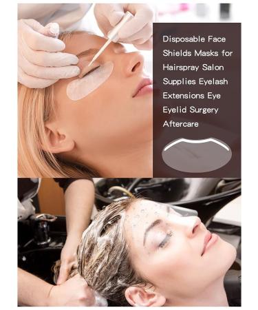 EBANKU 300 PCS Disposable Shower Face Shields for Microblading & Permanent Makeup - Ideal for Salon Eyelid Aftercare - Buy Online on SooperMarket.com