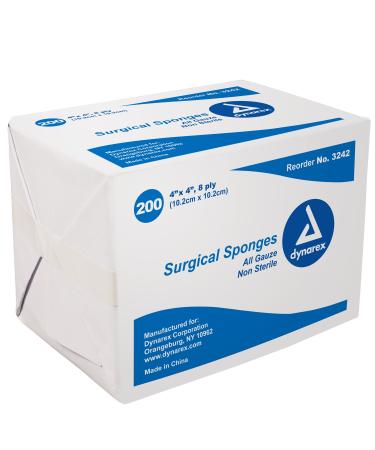 Dynarex Non-Sterile Gauze Sponge  4 X 4 Inch