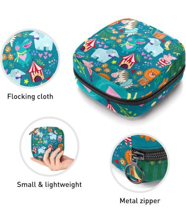 Animal Pattern Sanitary Napkin Storage Bag Feminine Menstrual Cup Pouches Nursing Pad Holder Tampon Bags Portable Period Bag for Women Teen Girls 1Pcs Multi-colored 1 - Buy Online on SooperMarket.com