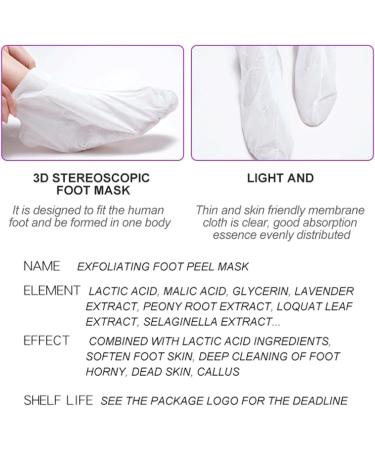 5 Pair Foot Mask - Intensive Peeling & Moisturizing Socks for Dry & Cracked Feet | Foot Spa Treatment for Men & Women - Buy Online on SooperMarket.com