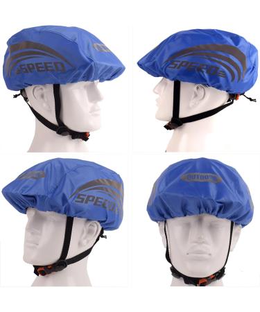 JSHAHA 2 Pack Bicycle Helmet Covers - Durable Blue Rain Protection for Cycling - Universal Fit - Buy Online on SooperMarket.com