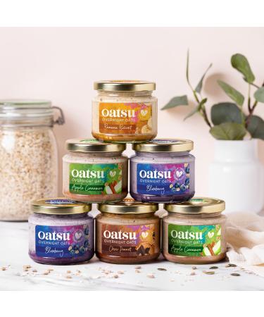 Build Your Box | OATSU Overnight Oats | Customisable Six-Flavour Bundle | Plant-Based Protein-Packed UK-Made | Ready-to-Eat | Eco-Friendly Packaging | 6 x 170g