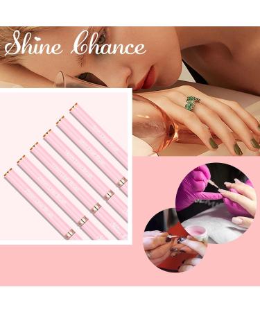 Shince Chance Nail Art Liner Brushes Set 6Pcs Gel Polish Fine Drawing Tools for Nail Art Pink Acrylic Stripping Painting Pens - Buy Online on SooperMarket.com