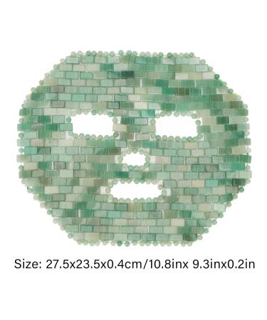 Jadestone Face Eye Mask - Spa Quality Facial Cover & Massage for Dark Circles - Fuchsite Quartzite - Buy Online on SooperMarket.com