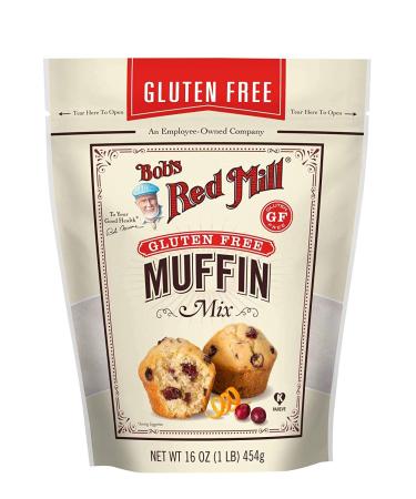 Bob's Red Mill Gluten Free Muffin Mix, 16 Oz (Pack of 3) 1 Pound (Pack of 3)