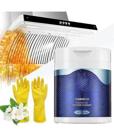 Mof Chef Cleaner Powder Powerful Kitchen All-purpose Powder Cleaner Heavy Duty Degreaser Cleaner Kitchen All Purpose Cleaning Powder Kitchen Grease Cleaner 500g