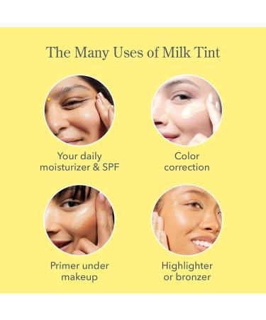 Beekman 1802 Milk Tint Face SPF 43 - Oxybenzone Free Tinted Mineral Sunscreen & Moisturizer for Sensitive Skin - Cruelty Free Makeup Primer - 1 oz - Buy Online on SooperMarket.com