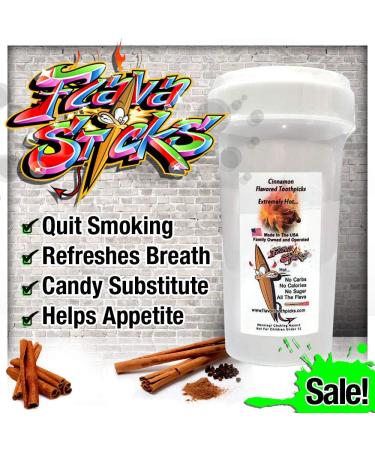 350 Count Cinnamon Flavored Toothpicks with Reusable Plastic Pop Top- FBA | Buy Now - Buy Online on SooperMarket.com