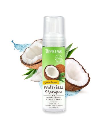 TropiClean Hypoallergenic Waterless Shampoo for Dogs, 7.4 Fl Oz (Pack of 1) - Made in USA,