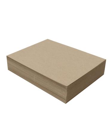 100 Chipboard Sheets 8 x 10 inch - 22pt (Point) Light Weight Brown Kraft Cardboard for Scrapbooking & Picture Frame Backing (.022 Caliper Thick) Paper Board | MagicWater Supply