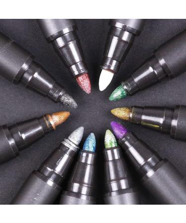 BOXUN Metallic Markers Pen for Rock, Ceramic, Glass, Plastic - 10 Metallic Colors - Buy Online on SooperMarket.com