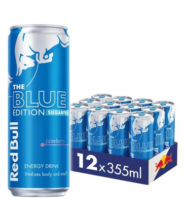 Red Bull Energy Drink Sugar Free Blue Edition Juneberry 355 ml x12